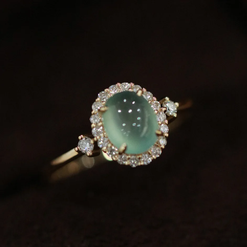 VENTFILLE 925 Stamp Silver Color Opal Ring for Women Girl Braided Hollow Romantic Jewelry Engagement Gift Dropshipping