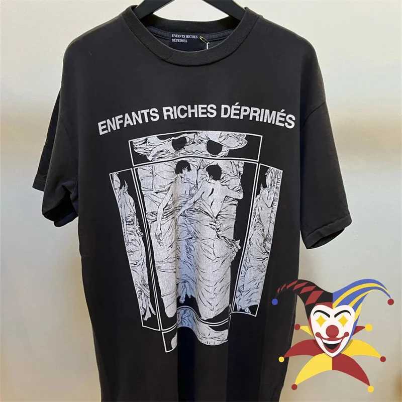 Men's T-Shirts Couple Comic Character Illustration ERD T-Shirt Men Women 1 1 High Quality Tee Top T Shirt J240402