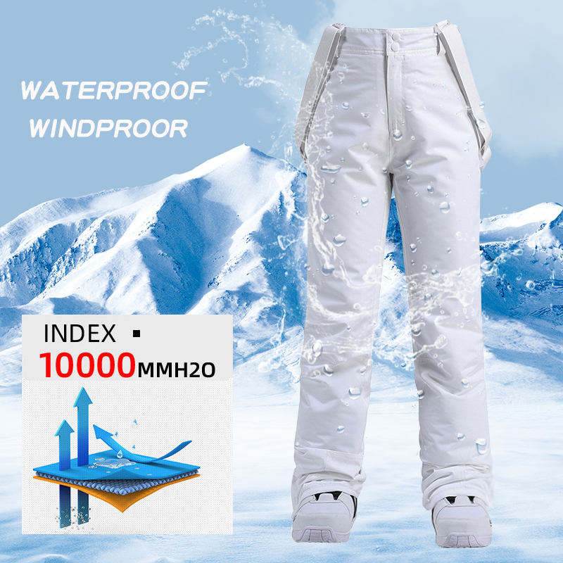 -20 Degree Snow Plus Size Elastic Waist Women's Trousers Winter Skating Skiing Outdoor Ski Pants For Men