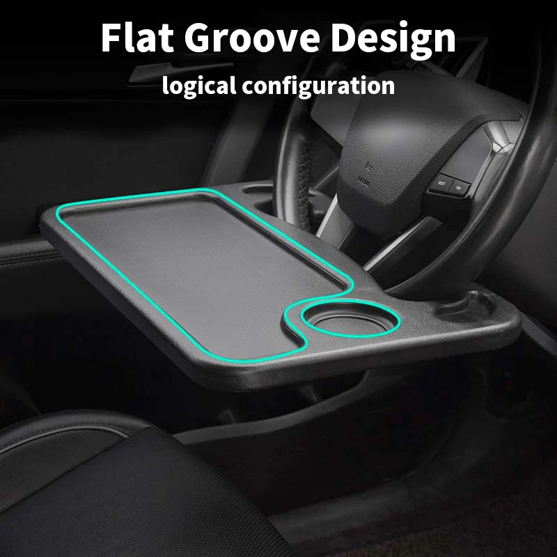 Multifunctional Car Steering Tray Table Eat Work Portable Car Laptop Computer Desk Mount Stand Car Steering Wheel Dining Table