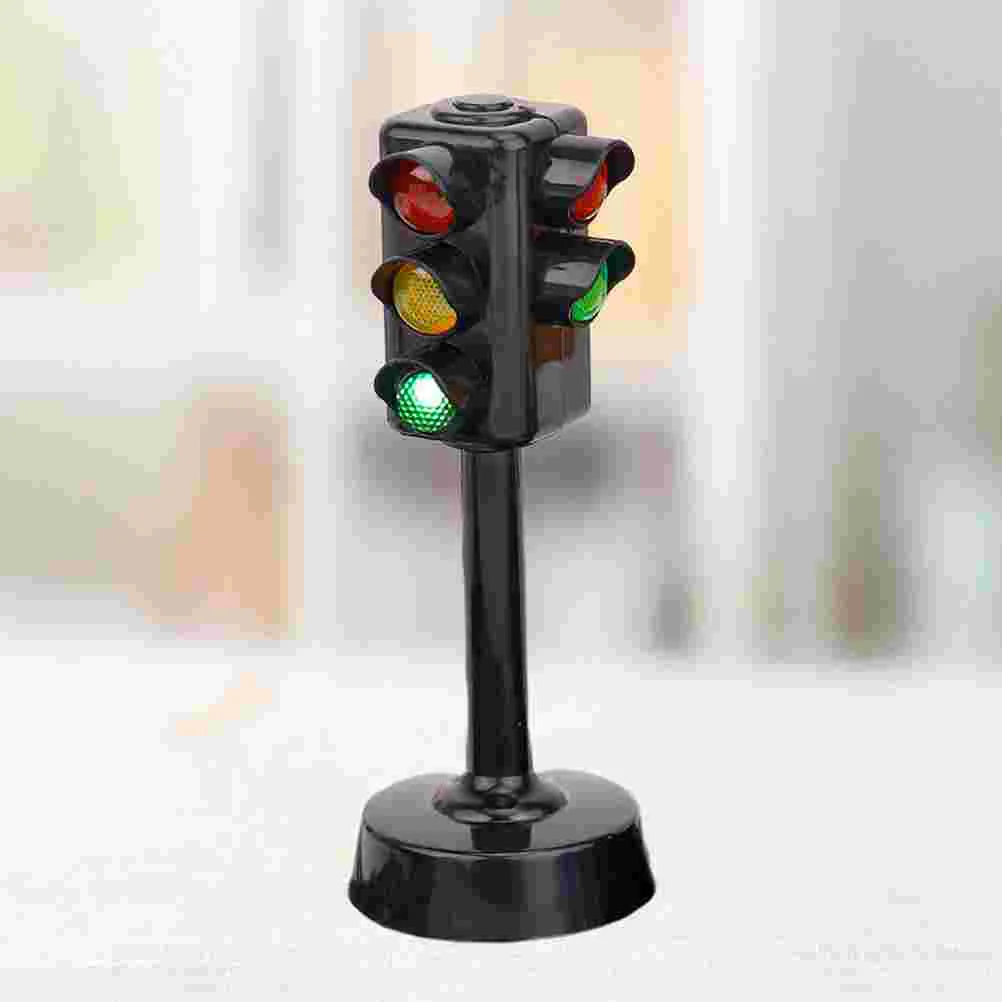 2pcs Role Play Traffic Lights Crosswalk Signal Game Children Traffic Pretend Play Traffic Lamp Toy Kids Skill Development Toy