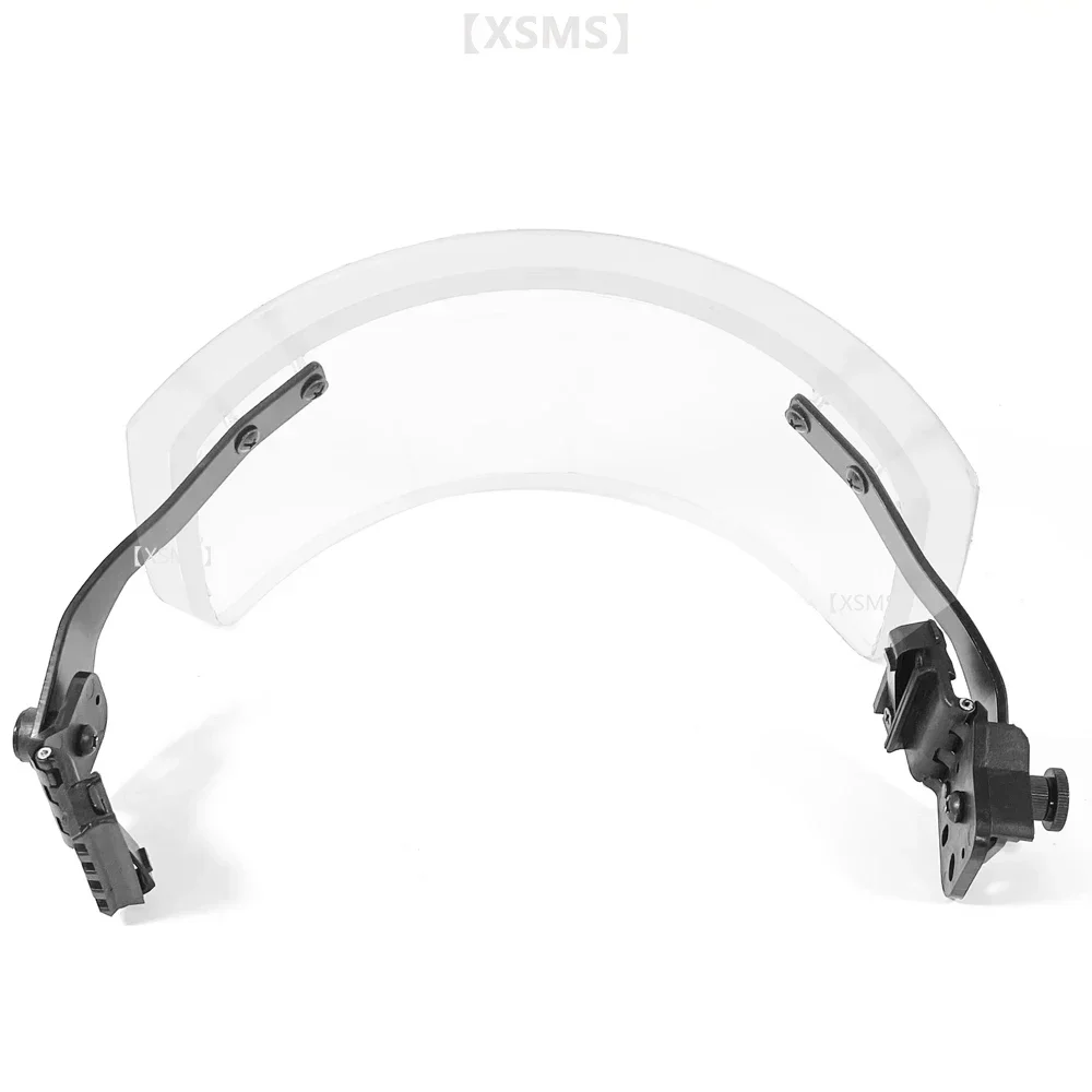 Ballistic Visor NIJ IIIA Level Bulletproof Mask Detachable Bulletproof Visor for Bulletproof Helmets PASGT M88 and MICH ACH