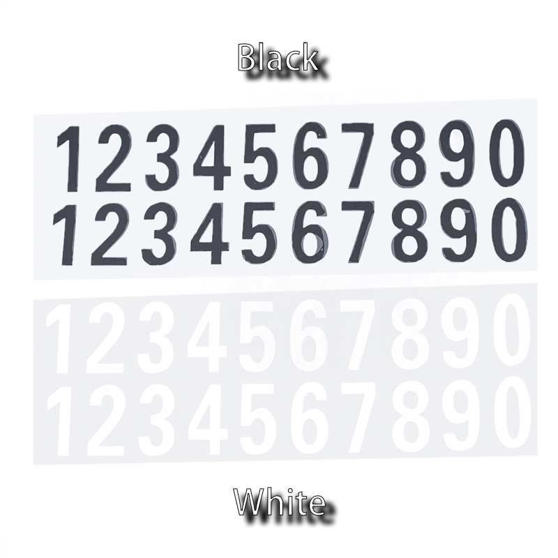 Car Glow in Number Sticker Luminous Digits Stickers Car Temporary Paking Phone Mailbox Tag Drawer Sign Hotel Door Plaque Label