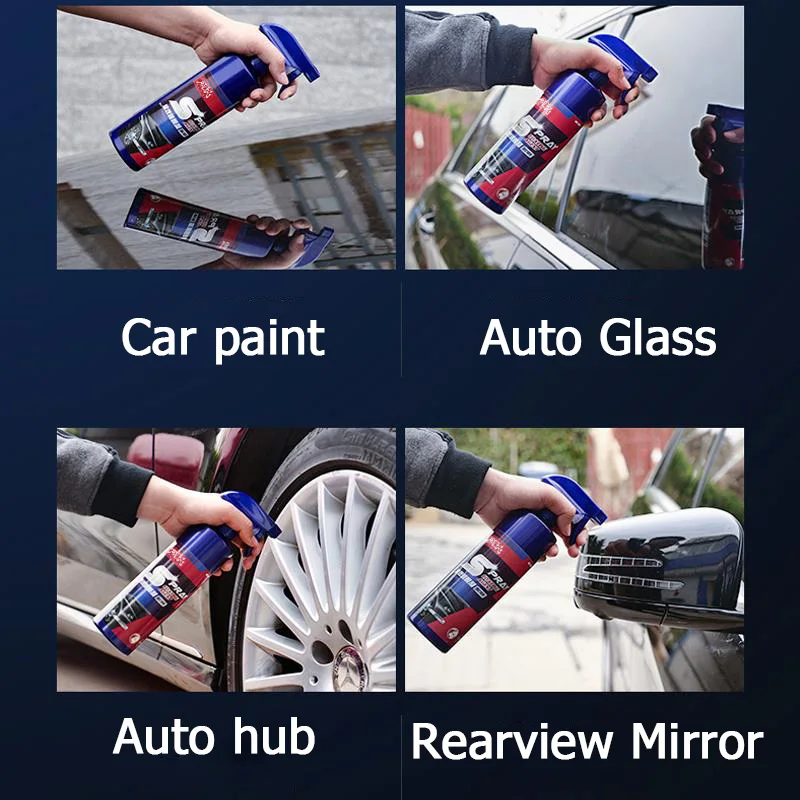 Quick Ceramic Coating For Auto Paint Crystal Wax Spray Nano Hydrophobic Liquid Polymer Oleophobic Anti Rain Car Care