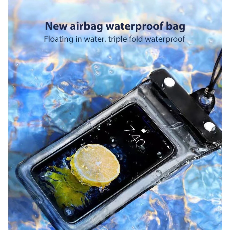Three Layer Seal Waterproof Bag Phone Case For iPhone 15 12 13 14 Pro Max Samsung S23 Ultra Xiaomi Water Proof Pouch Accessories