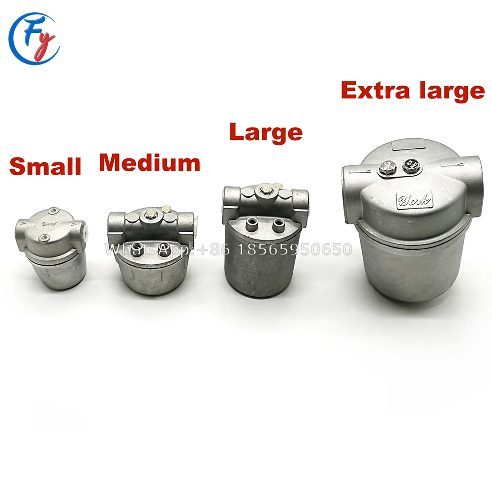 Aluminum Cup Burner 1/4 1/2 Filter Water Separator For Boiler Diesel Light Oil Strainer Alcohol-based Fuel Purifier