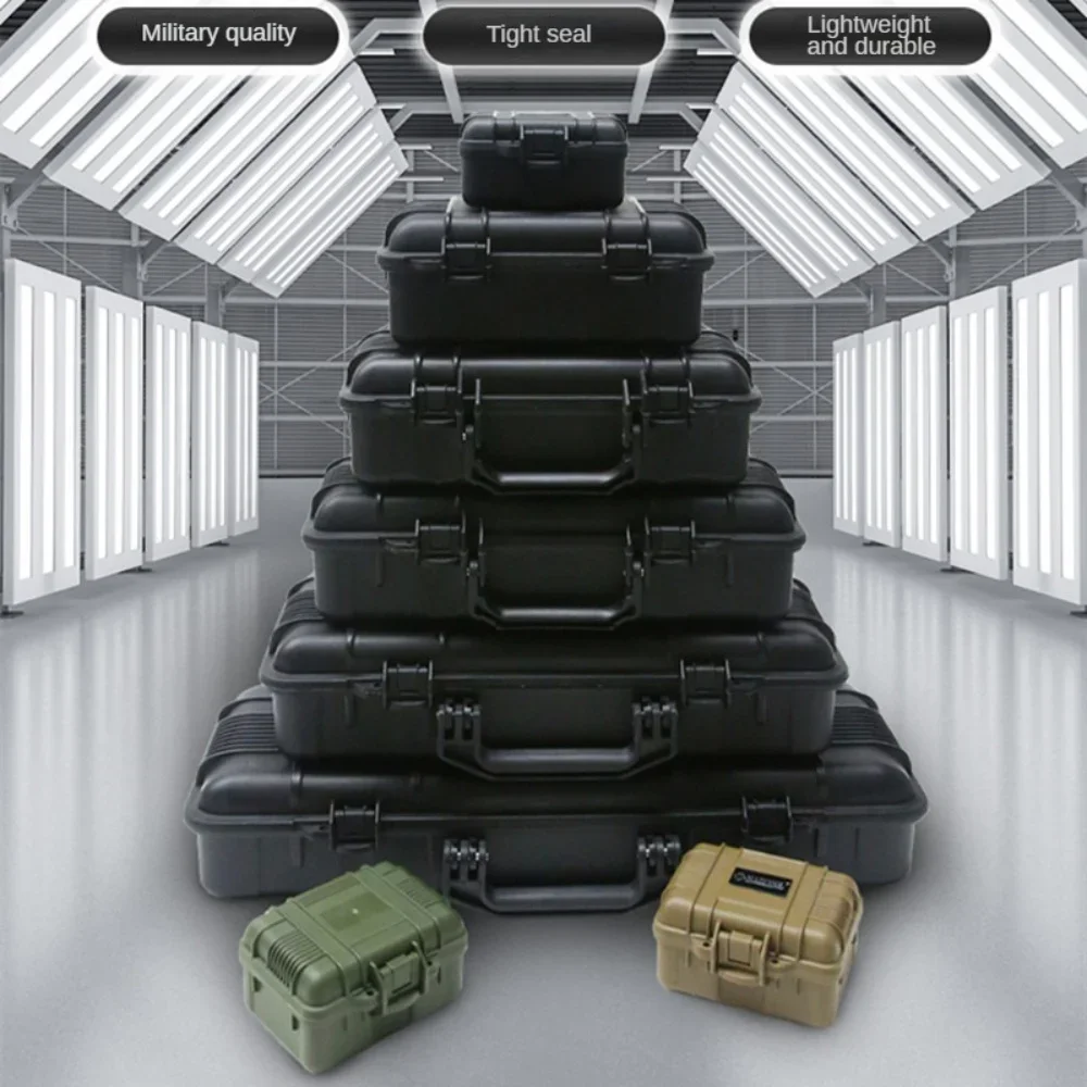 Water-repellent Hard Carry Tool Case Bag Organizer Storage Box,Camera Sealed Shockproof Safety Instrument Toolbox With Sponge