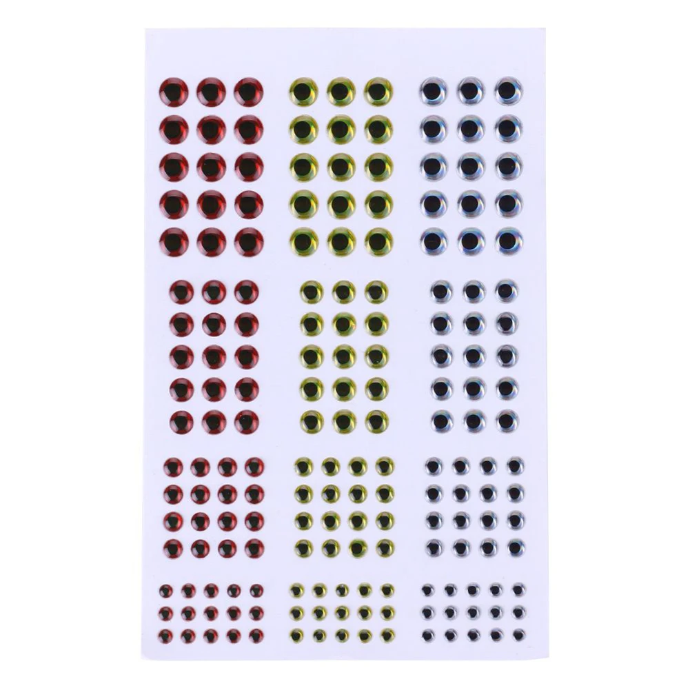 36mm Holographic 3D Fishing Lure Eyes Sticker Artistic Artificial Fish Eyes Sticker For Fly Tying Lure Making 183Pcs