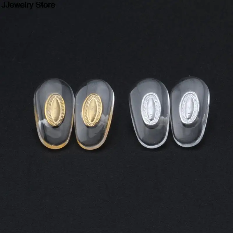 10 PCS Silicone Aviator Glasses Eyeglass Sunglasses Nose Pads 15*7mm
