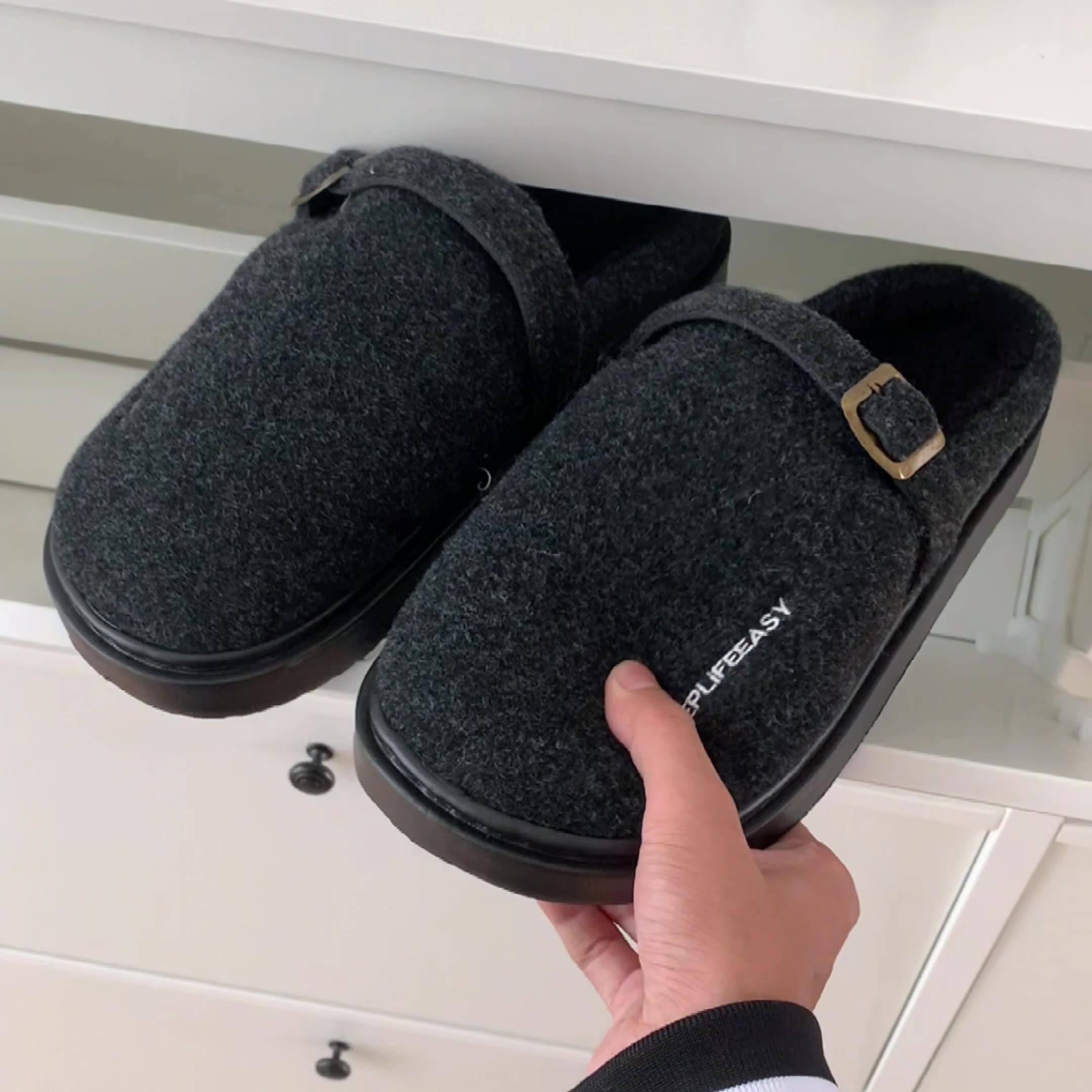 Slipper Fluffy slipper women's flat winter sweet home fashion plus velvet girl home casual fashion platform shoes indoor cotton slippers