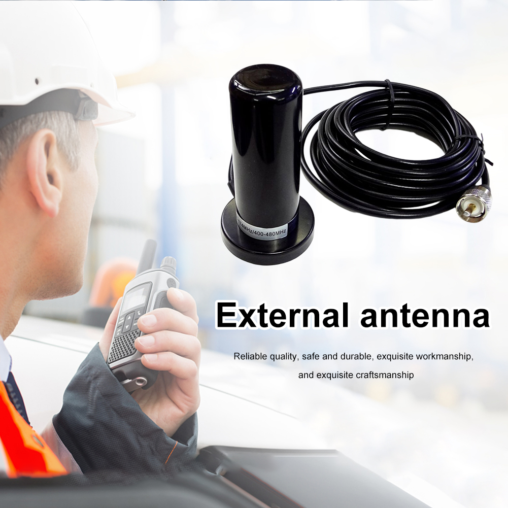 VHF UHF Dual Band Vehicle Radio Antenna with Magnetic Base PL259 Cable for Car Truck Ham Radio Amateur Radio Mobile Transceiver