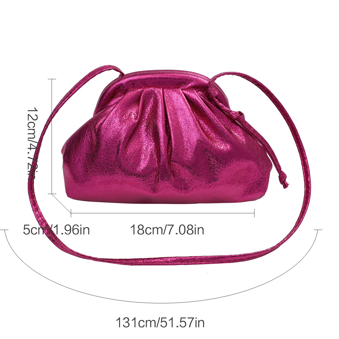gold and silver handbag womens fashionable clutch pleated evening wallet high-quality soft leather chain shoulder cross body bag 241031