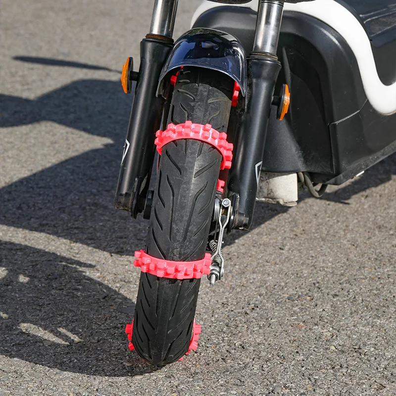 Car Anti-slip Tie Emergency Safety Belt Snow Chains for Winter Tyres Reusable Ties Motorcycle Car Bike Wheel Tire Chain