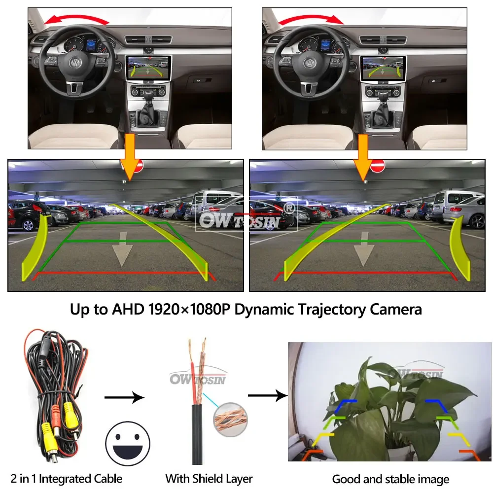 170 Degree AHD 1920x1080P Fisheye Rear View Car Camera For Peugeot 508 sedan/508 SW/508 RXH 2011-2018 301 406 408 208 308 3008