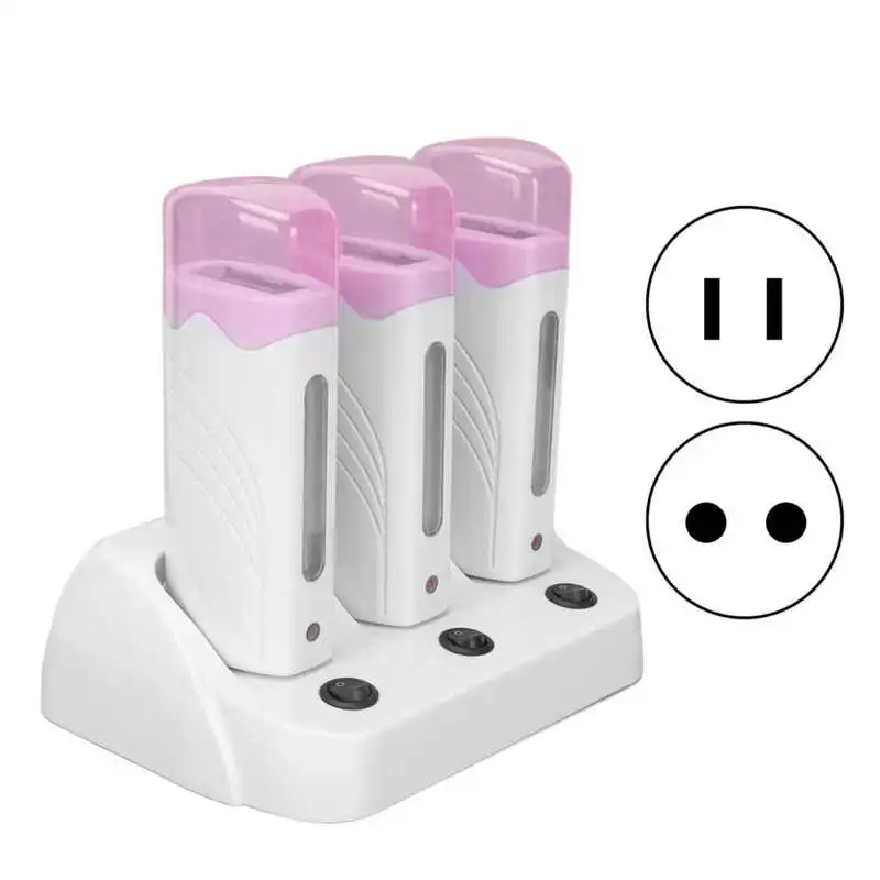 3pcs Epilator hine new Set Portable Electric Hair Removal Wax Device 2025 Epilator Heater hine Kit for Travel
