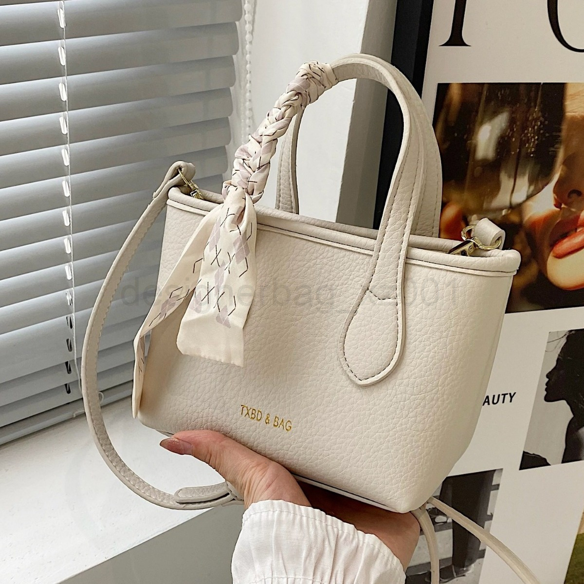 Fashion Classic Bag Designer 10a Top Woman Handbagevening Bags Korean Version Simple Handbag for Women New Popular Water Bucket Scarf Texture Western 