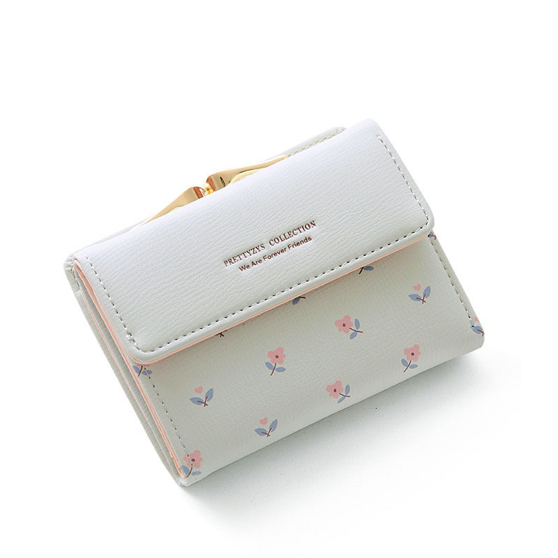 New designer leather pocket women's handbag women's short card holder cute girl wallet Cartera Mujer coin bag