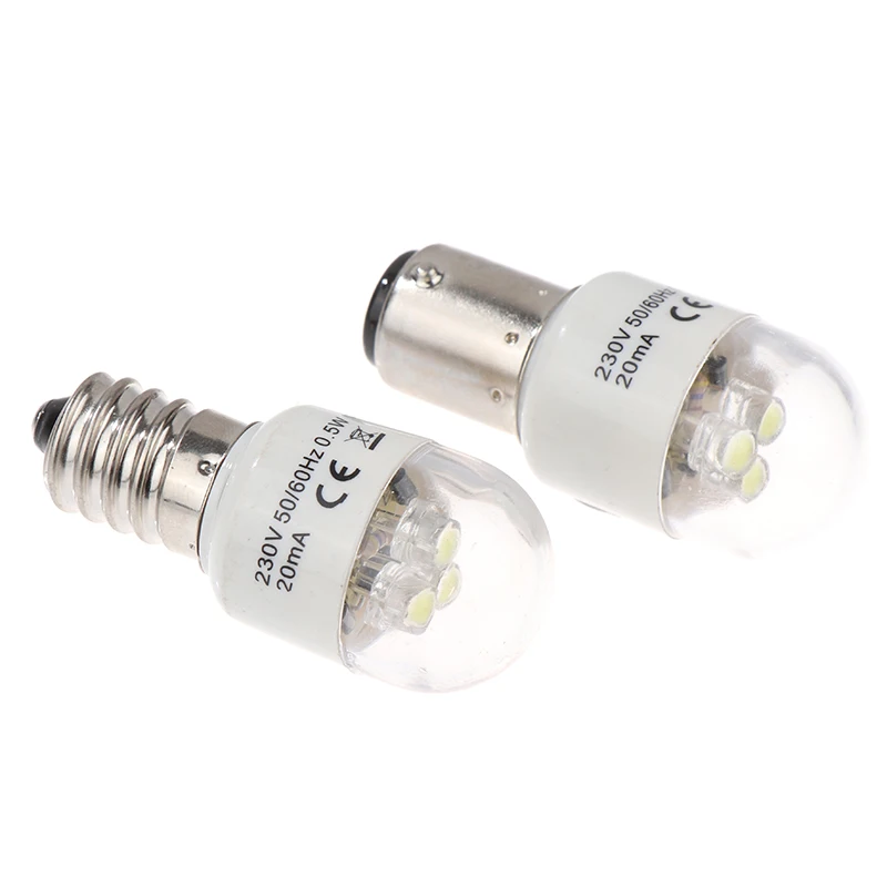 1pc Sewing LED Bulb BA15D/E14 Light Illuminate 0.5W AC 190-250W Lamp Home Sewing Machine
