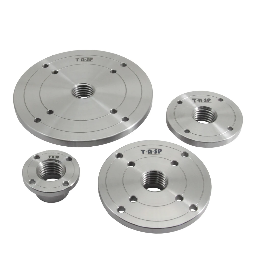 TASP Wood Lathe Face Plate for M33 M18 1 Inch Threaded Woodworking Turning Machine Chuck 2" 3" 4" 6" Flange Faceplate