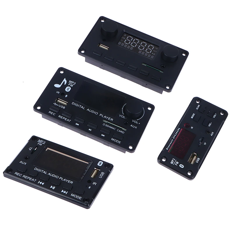 1set DC 5V 16V 32V MP3 Decoder Board Amplifier Bluetooth Car MP3 Player USB Recording Module FM AUX Radio For Speaker