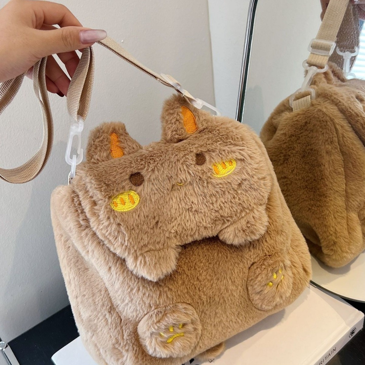 Niki Duncks Tote Bagfashion Classic Bag Designer 10a Top Woman Handbagevening Bags New Rabbit Plush Backpack Adorable Multi Functional Large Capacity 