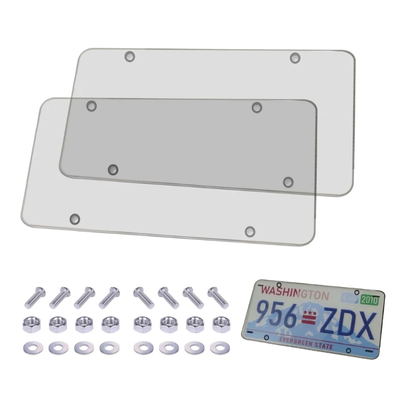 Clear Anti-Speed Red Light Toll Camera Stopper License Frame Cover Photos Plate Dropship
