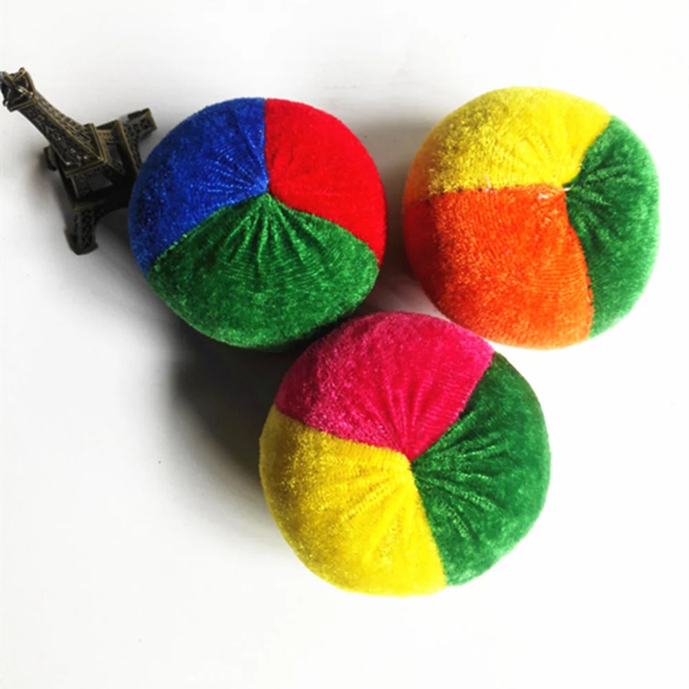 20pcs Juggling Balls Soft Funny Colorful Fabrics Kindergarten Toy for Kids Outdoor Use