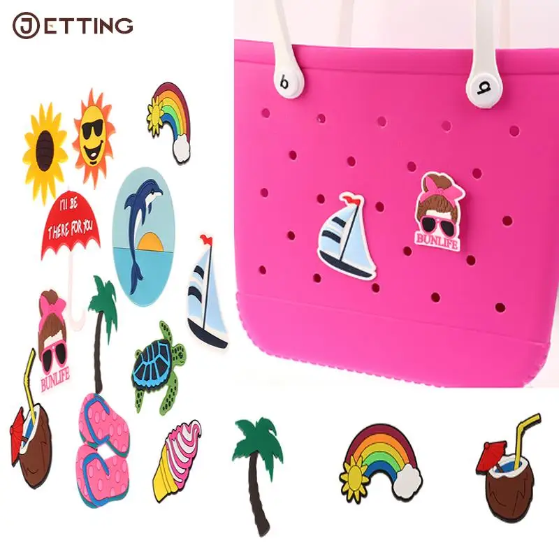 Bag Charms for Bogg Bag Decorations Bogg Bag Accessories Inserts Attachments With Summer Style Beach Bag DIY Charms Accessories