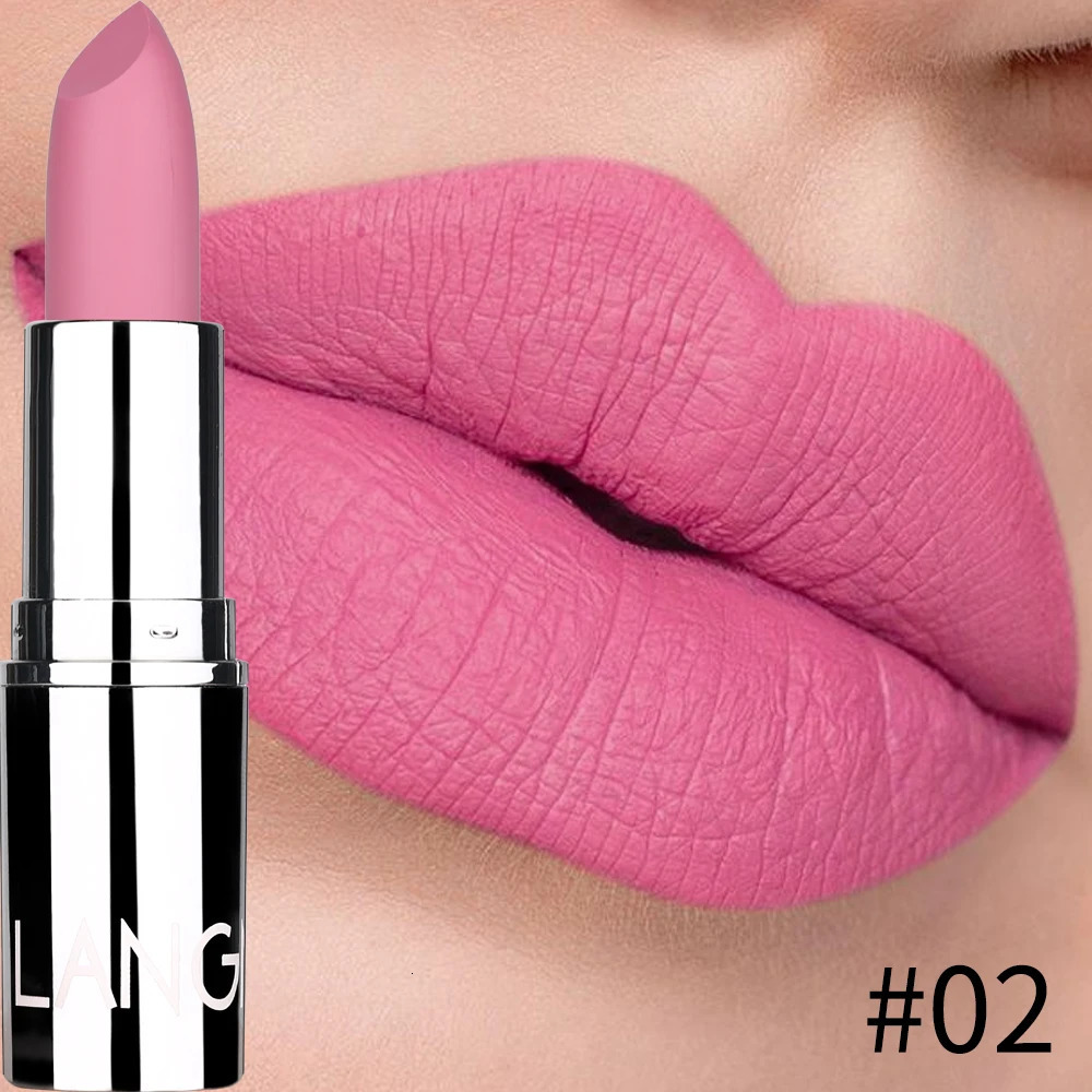 Nude velvet matte lipstick durable waterproof color rendering non sticky cup lipstick lipstick lining pencil womens cosmetics 241031