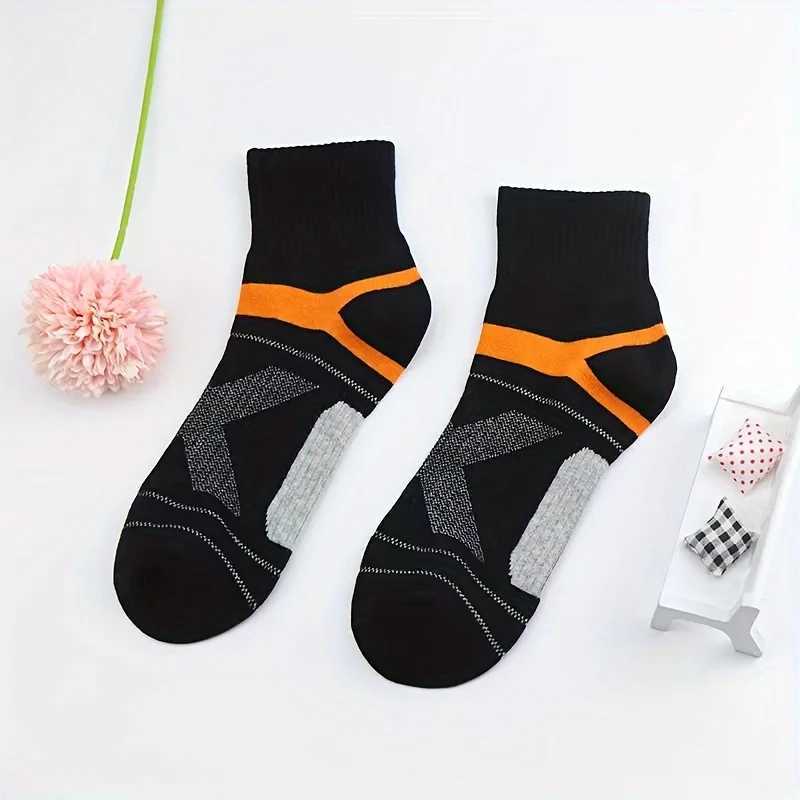 3 Pairs High Quality Men Black Sports Casual Soft Running Four Season Absorb Sweat Breathable Male Sock LX241102