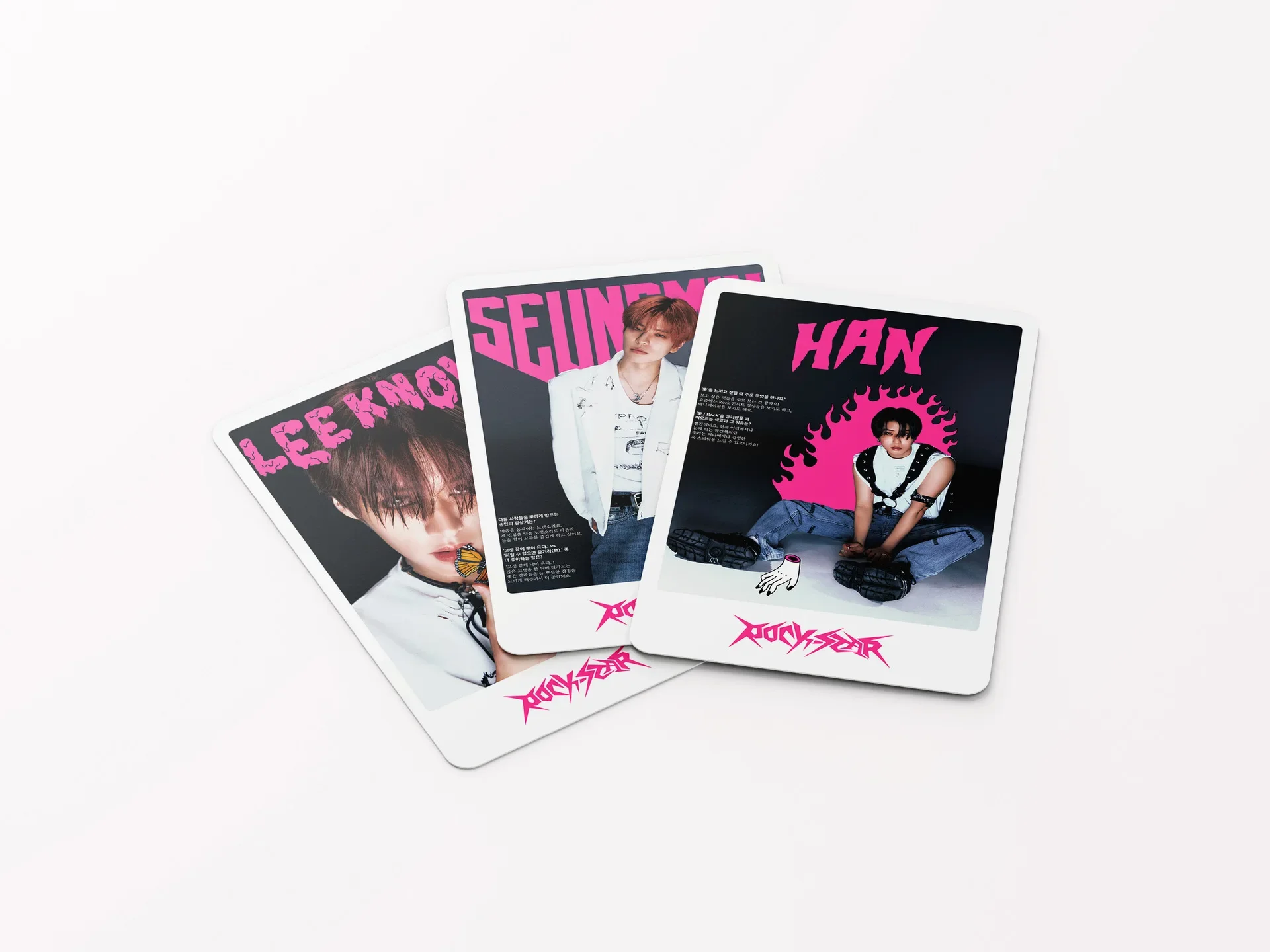 55pcs Kpop Stray Kids New Album ROCK STAR Lomo Cards Photocards Stray Kids Photo Print Cards