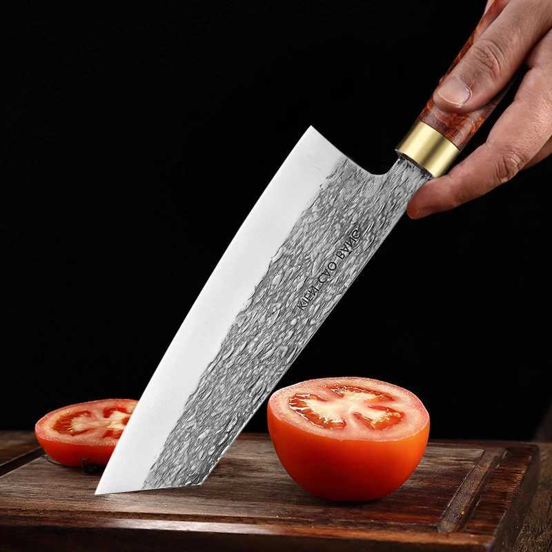 Professional Japanese chefs knife hand forged steel fish fruit knife butchers meat slicing and chopping kitchen knife with gift box X241102