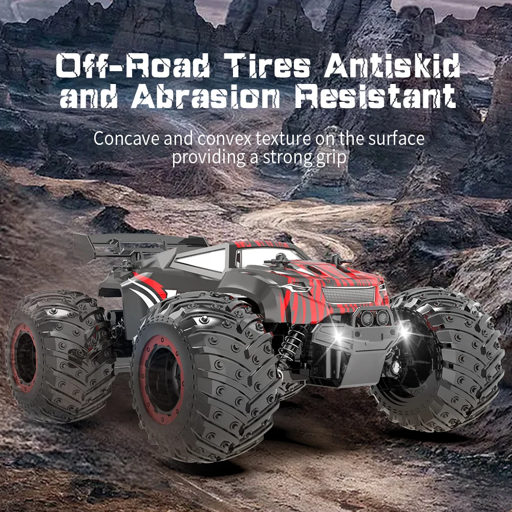 RC Car Racing Drift 20KM/H High Speed 2.4G 1:18 All Terrain Climbing Off Road Light Children Racing Car Toys Gift