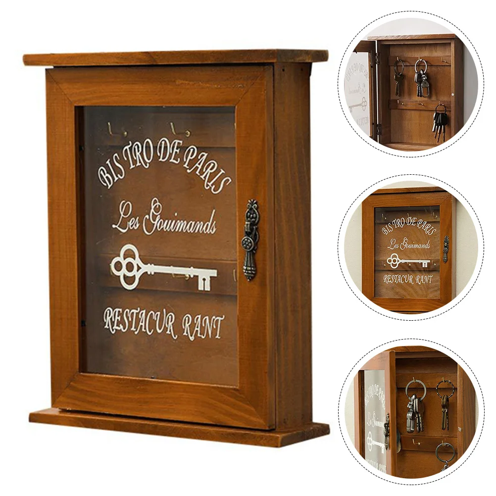 Wall Mount Key Hooks Blue Home Decor Wall- Mounted Box Lip Gloss Holder Keychain Key Storage Box Entrance Door Entry Door Box