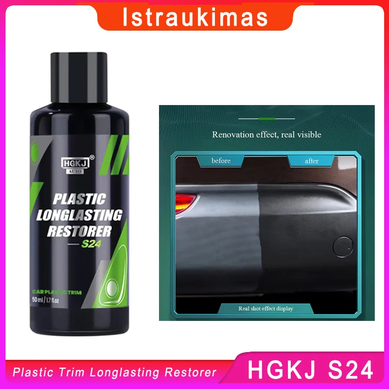 HGKJ S24 Plastic Restorer Agent Car Restorer Coating Hydrophobic Coating Exterior Renovator Longlasting Cleaner Car Detailing