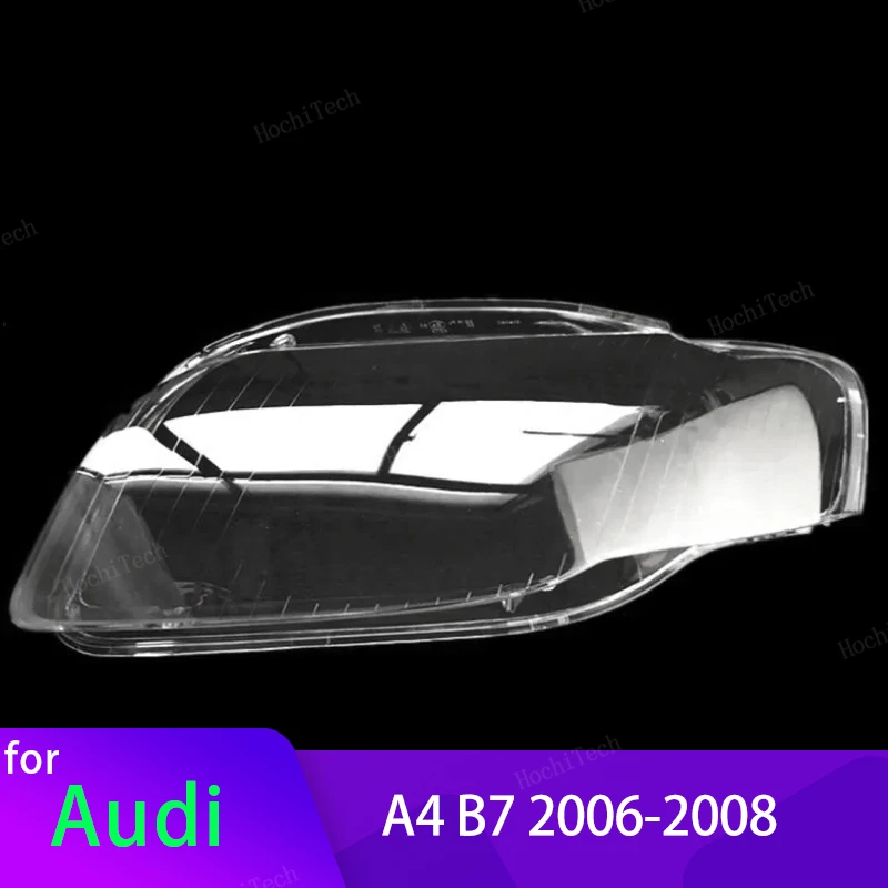 Transparent Housing Front Headlights Lens Shell Cover Lampcover For Audi A4 B7 2006 2007 2008 High Quality