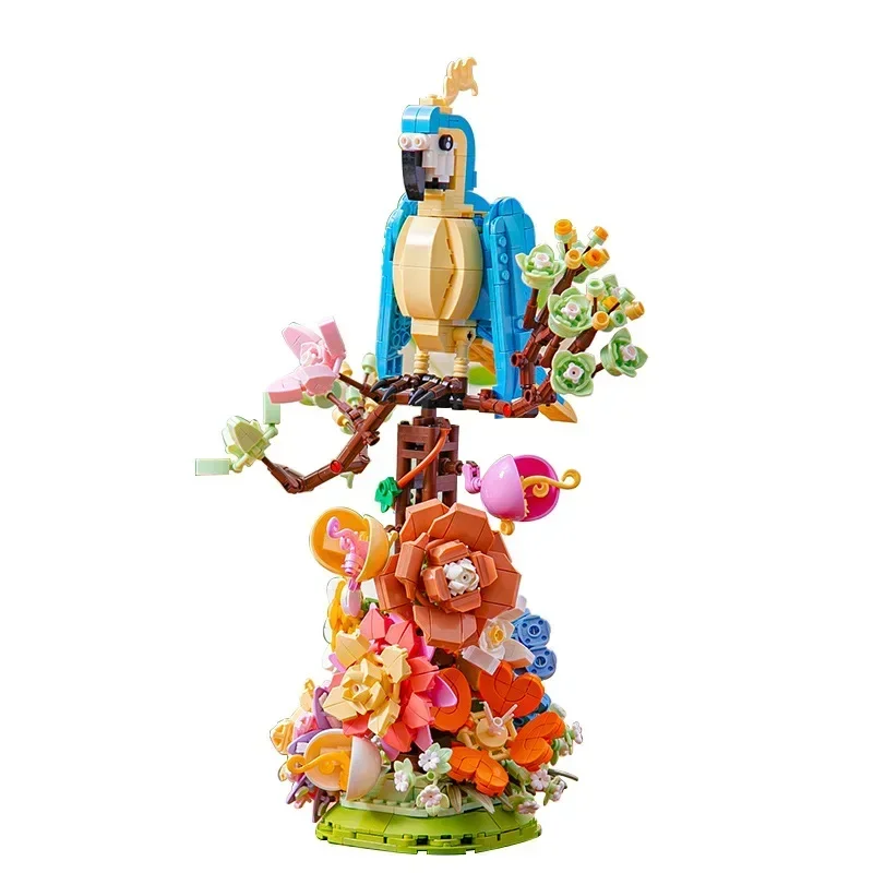 Simulated Bird Building Blocks DIY Puzzle Toy Decorations Office Home Decorations Gifts To Family and Friends