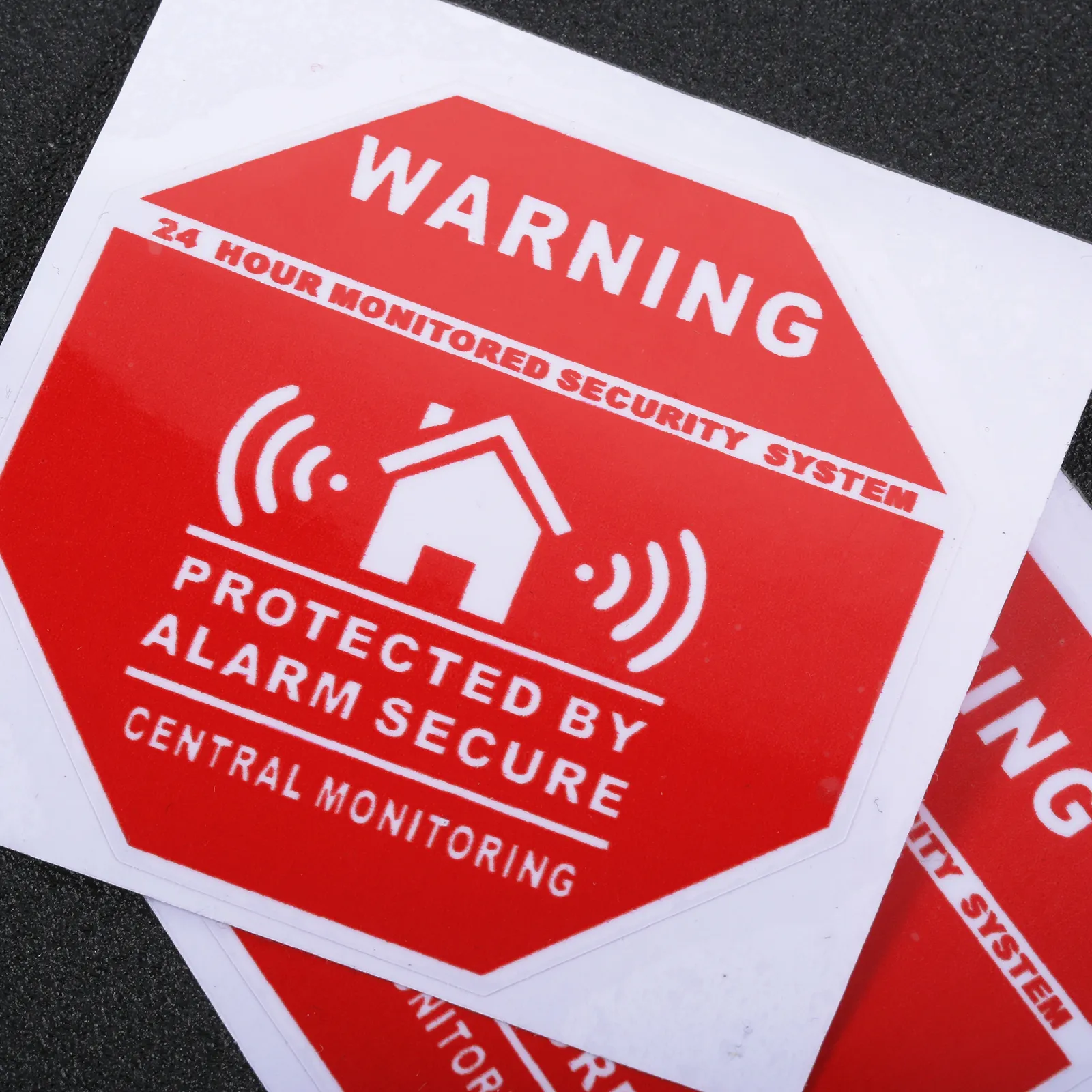 4pcs/set Home Alarm Security Sticker Warning Signs Decals Window Door Stickers for Safety System Supplies 7.5*7.5cm