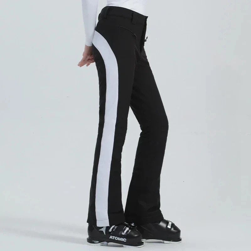 2025 New Ski For Women Waterproof Warm Snow Trousers Outdoor Sport High Elasticity Clothes Winter Alpine Skiing Slim Pants