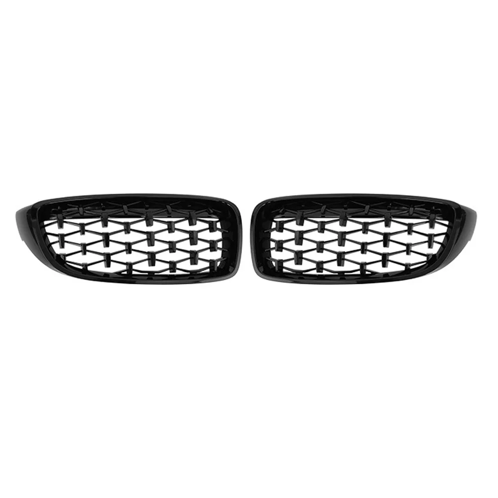 For BMW M4 M3 The 4 Series Glossy Black ABS Racing Grill F32 F33 F36 F80 F82 F83 Front Bumper Diamond Shape Styling