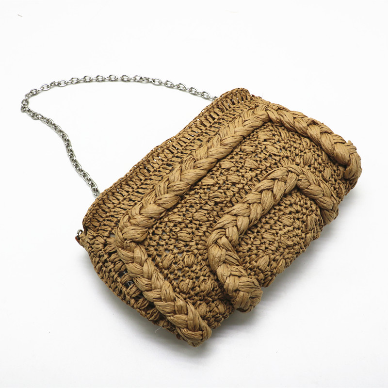 New hand-woven 2022 style straw bag simple women's shoulder bag