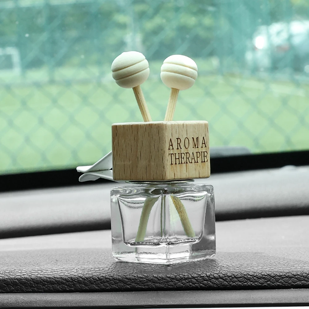 Car AC Vent Clip Aromatherapy Bottle Aromatherapy Bottles Air Freshener Deodorizer Glass Jars Automotive Interior Accessories