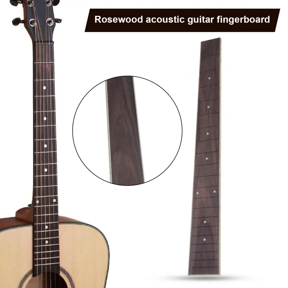 Guitar Neck Parts DIY Fretboard Guitar Neck Comfortable Smooth Delicate Rosewood Neck Guitar Fingerboard Tool