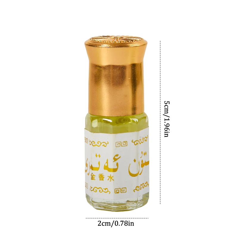 new 1PC 3ML Saudi Essential Oil Mini Perfume Alcohol-free Floral 2025 Notes Lasting Fragrance Men Women Flower Flavor Body Deodorization