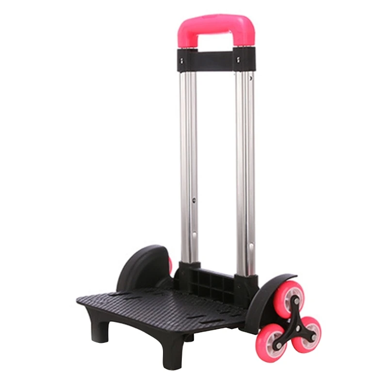 6-Wheel Backpack Trolley Foldable Hand Cart Durable Aluminium Alloy Trolley Cart 066F