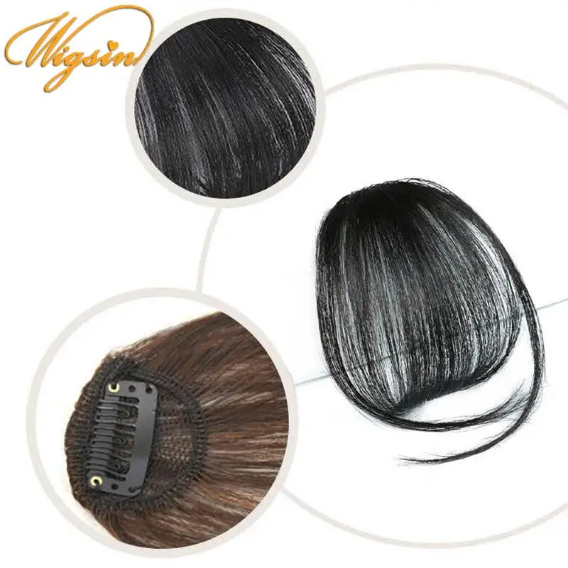 1pcs Bangs Hair Clip In Bangs For Girls Synthetic Clip In Air Extensions For Daily Use Hair Accessories