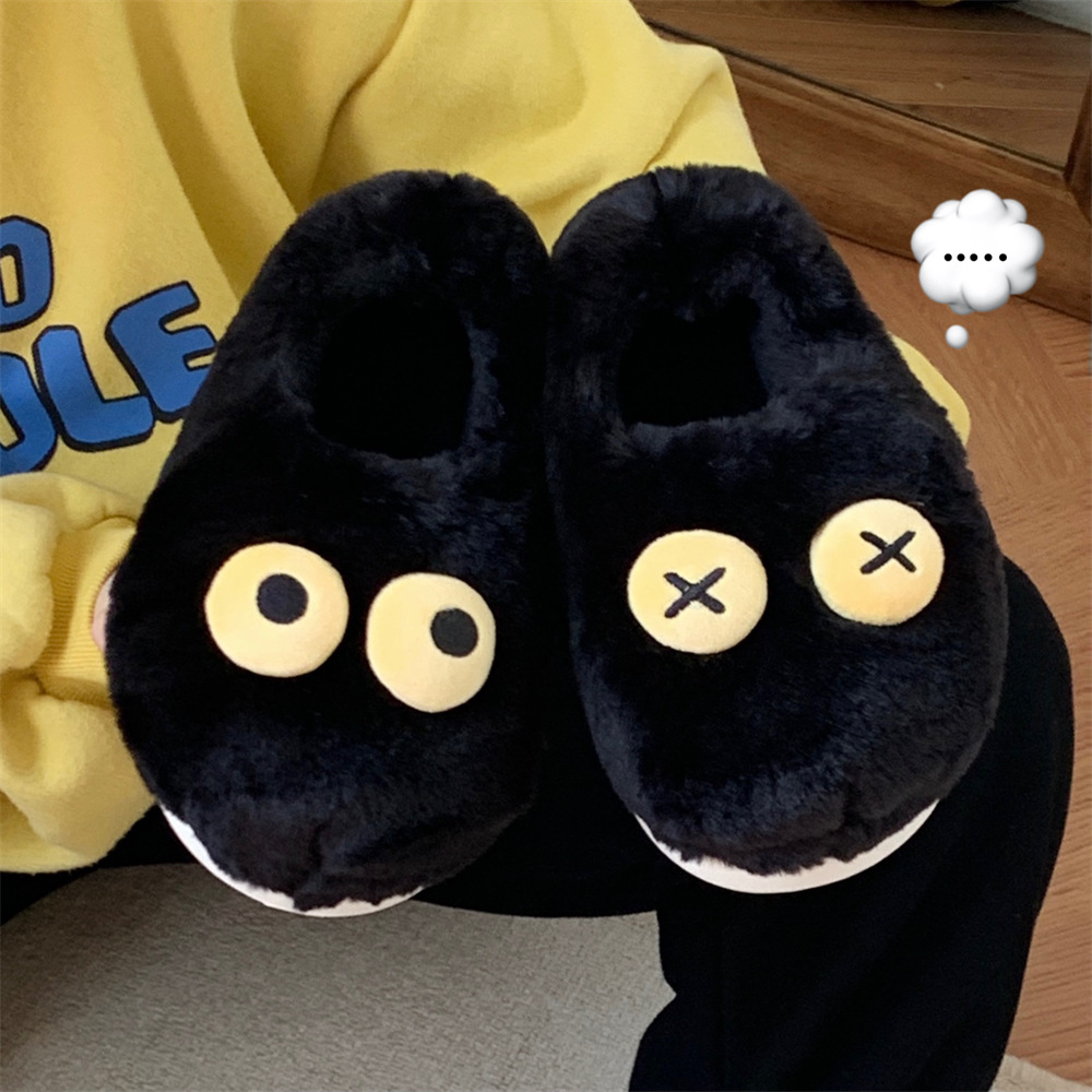 Creative fun funky slipper for Women Girls Ladies Fall Winter Warm fur slide Furry plush mule Luxury women's shoes Flat slipper slide foot