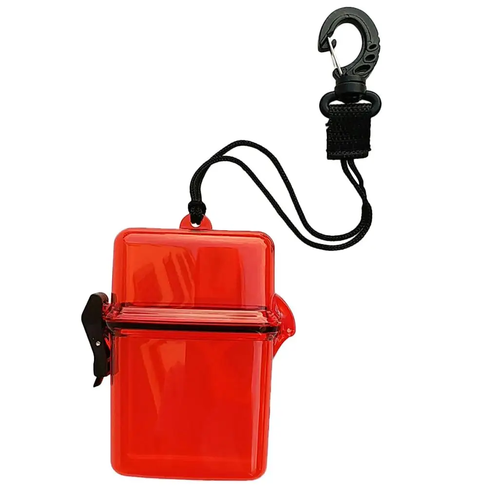 Diving Kayaking Waterproof Dry Accessories Container Case & Rope, Clip for Money, ID Cards,, Keys