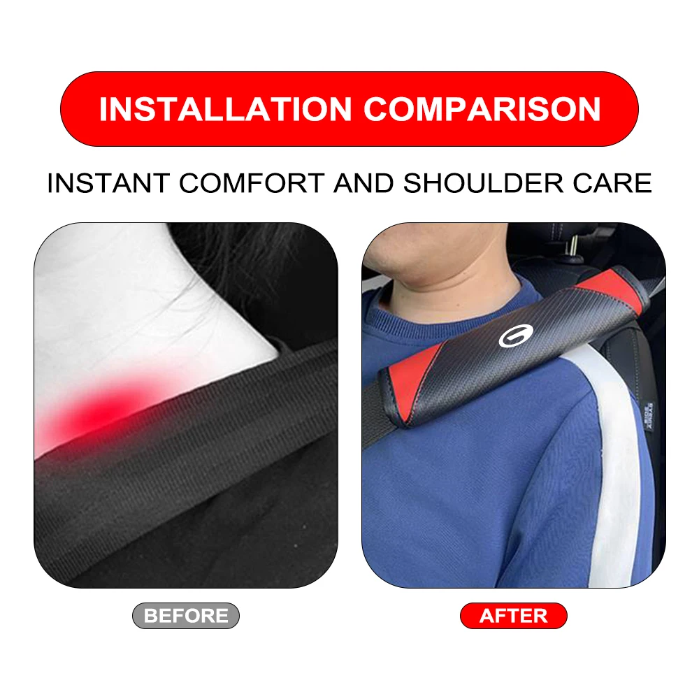 For Trumpchi Gac GS8 GS5 GS3 GS4 GA3 GA8 GA4 GE3 GM8 GM6 GA5 GS7 GA6 Car Interior Seat Belt Shoulder Protector Cover Accessories