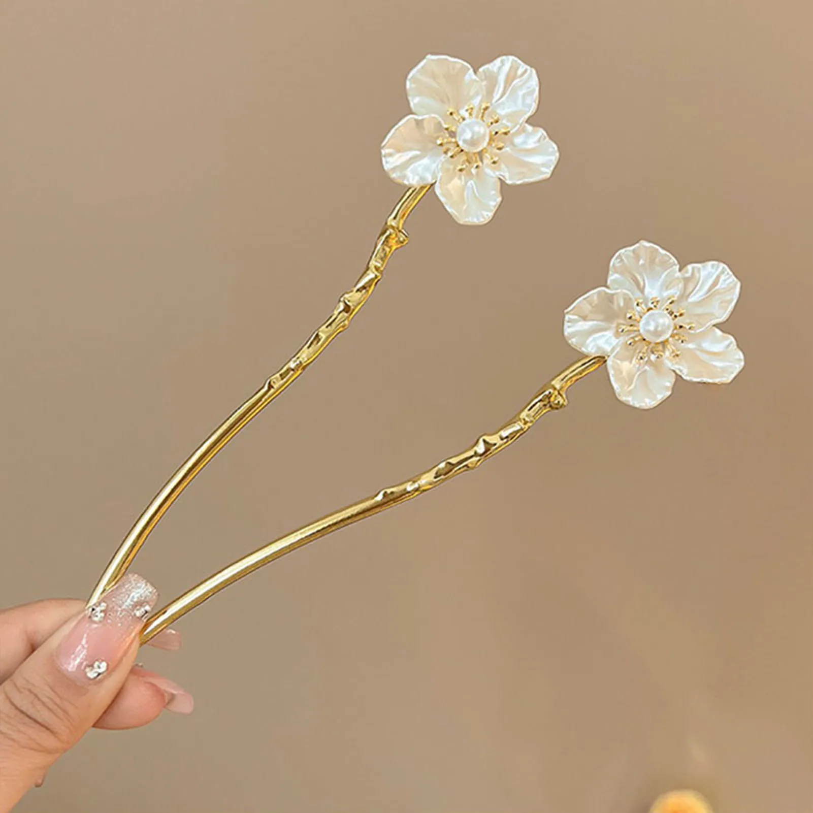 Classic Hair Stick Chinese Style Flower Hairpin Handmade Hairpins Women Chinese Hanfu Jewelry Accessories Hair Ornaments